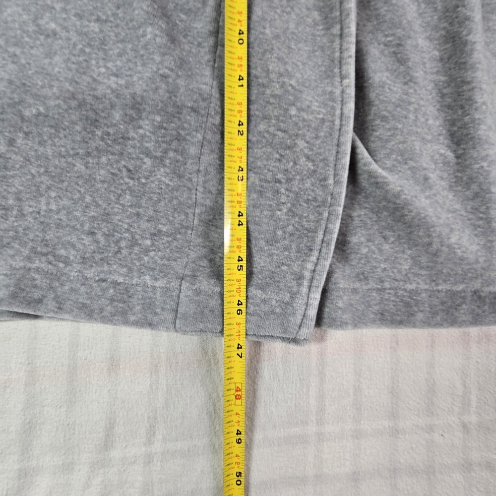 J Jill Sleep Shawl Collar Velour Tie-Waist Robe Pockets Gray XL - Picture 4 of 14